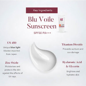 TDF Blu Voile Sunscreen SPF50 PA+++